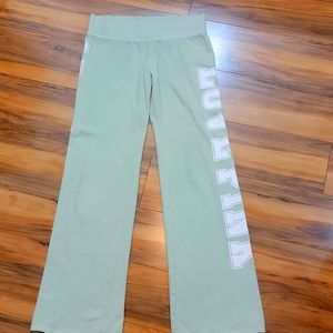 Wide leg seafood green PINK sweats size xs